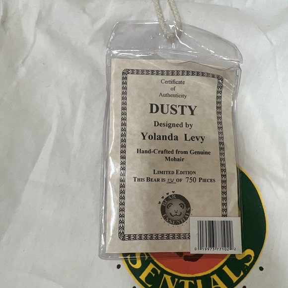 EFFANBEE BEAR ESSENTIALS-DUSTY THE RABBIT-Limited edition 231 OF 750 Pieces RARE - Picture 10 of 14